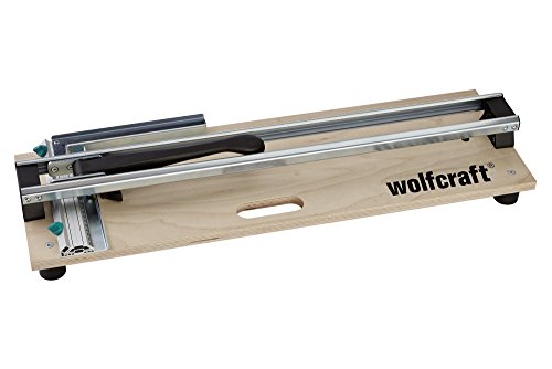 Wolfcraft 5561000 (L) TC 610 W azulejos, plancha de base elaborada con material multiplex de 18 mm, longitud máx. de corte: 610 mm, grosor de la baldosa 3-10 mm PACK 1