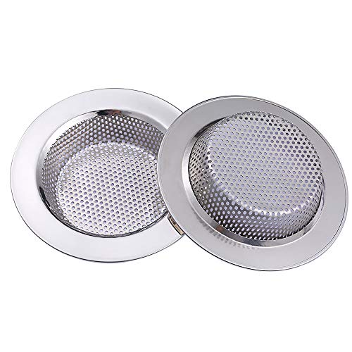 Yizhet Filtro Fregadero, Filtro Fregadero Cocina Filtro de Fregadero de Acero Inoxidable Tapón de Fregadero colador del Fregadero para Tocador de Baño,Residuos de Filtro y Evitar el Bloqueo