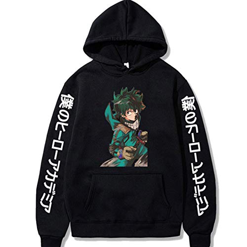 ZOSUO Unisex Sudadera con Capucha 3D My Hero Academia Midoriya Izuku Manga Larga Gráfico Impresion Sudaderas Unisex Hoodie con Disfraz De Cosplay XXS-4XL,X~Small