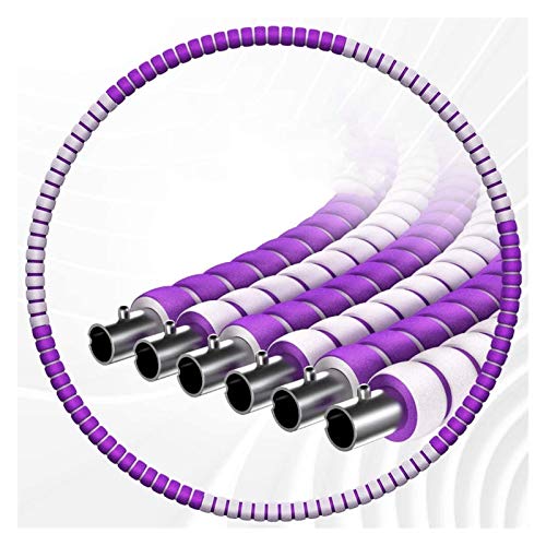 ZYF Hula Hoop La reducción de Peso del aro de Hula para, Pesos Ajustable aro Hula for la Aptitud, masajear contusiones Contador leves (Color : Purple)