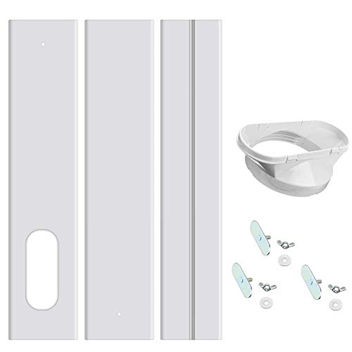 Adaptador De Ventana De 4 Piezas / Kit De Ventana Accesorios De Acondicionadores De Aire De Placa, Aire Acondicionado Portátil Kit De Placa Deslizante De Ventana Ajustable Para Tubo De Escape De 13 Cm