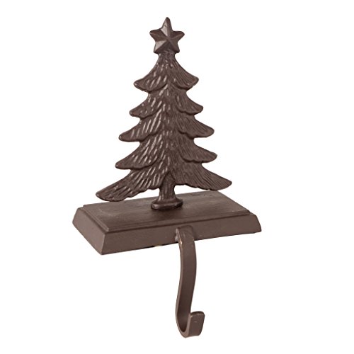 Adornos para árbol de Navidad de Dibor de hierro fundido, soporte para calcetín de Navidad