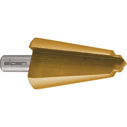 alpen 72500620100 – Broca HSS Co5 Tin cónica para chapa, diámetro 6.0 mm de 20.0 mm, tamaño 2