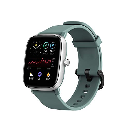 Amazfit GTS 2 Mini Reloj Inteligente Smartwatch Fitness Duración de Batería de 14 días más de 70 Modos Deportivos Medición del Nivel de SpO2 Monitorización de Frecuencia Cardíaca, Sueño y Estrés Verde