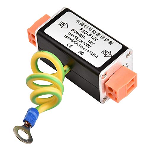 AMONIDA Protección contra sobretensiones de señal de 12V 10KA, Gran Capacidad de Paso de Corriente, Protector contra Rayos de Baja pérdida de inserción, transceptor óptico para Registrador de Disco