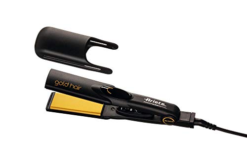 Ariete , Plancha para el pelo Gold Hair Perfect Straight, negro/dorado, 450 g,