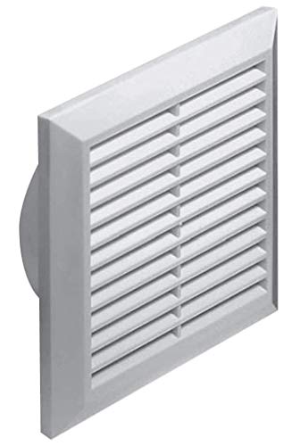 Awenta T83 - Rejilla de ventilación anti-insectos, 125 mm diámetro, color blanco