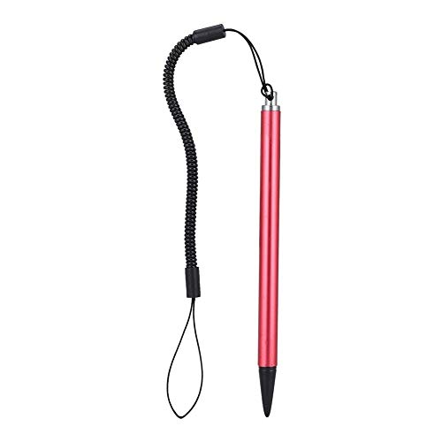 Bewinner Lápiz Táctil con Cuerda de Resorte,Punta Dura Stylus Pen Repuesto de Reemplazo de Pantalla Táctil,Anti-Pintura Bolígrafo Universal de Dibujo Gráfico para Teláfono Móvil/Tableta(Rojo)