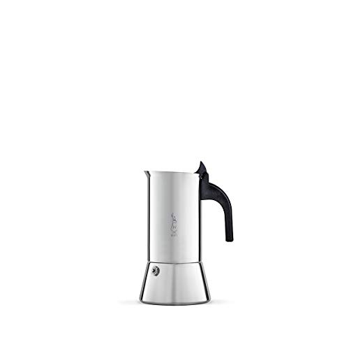 Bialetti Venus Cafetera Italiana Espresso (No Inducción), 2 Tazas, Acero, Plateado