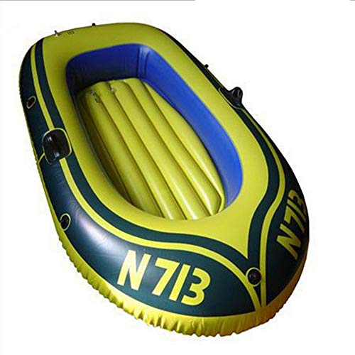 BOATb Bote Inflable, Juego De Botes Inflables, Pesca Aérea con Bote + Bomba De Pie + Paleta De Plástico * 2 + Kit De Reparación, 192 * 115 Cm.