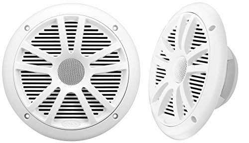 Boss Audio Systems MR6W - Altavoz para vehículo marino de 180W, blanco