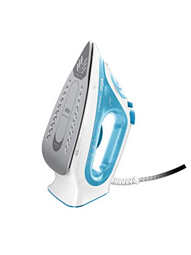 Braun Texstyle 3 SI3053BL - Plancha para la Ropa de Vapor de 2400W con Suela Bidireccional 3D Superceramic, Vapor 170 gr/min, Depósito de 270ml, Color Azul