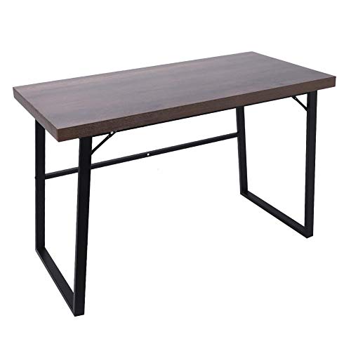 Cikonielf Mesa de Estudio Puesto de Trabajo 120 x 60 x 76cm, Escritorio para Computadora Estable, Mesa de Ordenador para Oficina