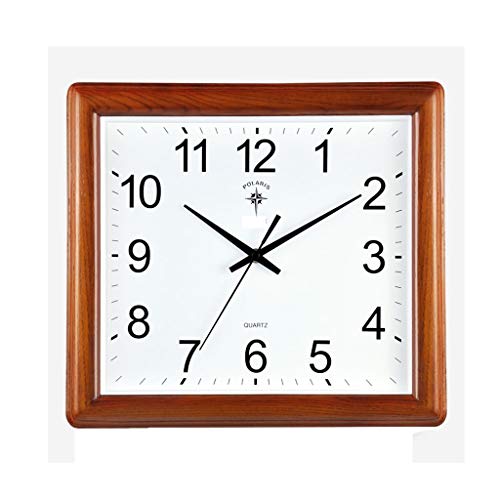 Clock Reloj de Pared Polaris Reloj de Madera Maciza Ambiente silencioso Estilo Chino Retro