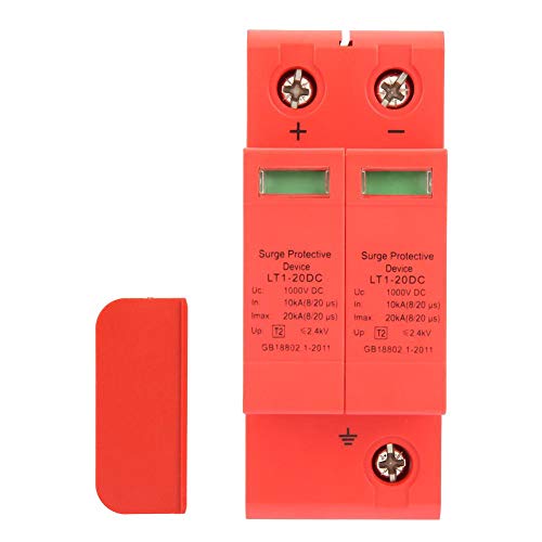 DC1000V 2P Dispositivo de Arrester, pararrayos de bajo voltaje del protector de sobretensiones de la casa 10KA ~ 20KA