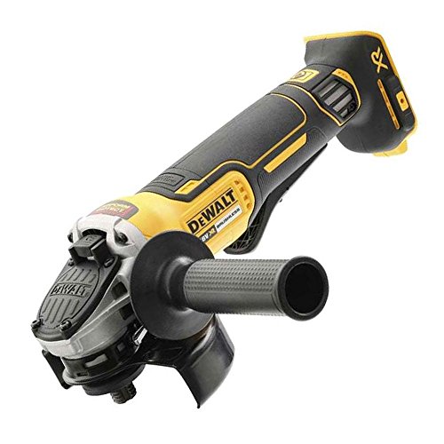 DeWalt DCG406N-XJ DCG406N-XJ-Mini-Amoladora sin escobillas XR 18V 125mm sin Cargador/batería con Interruptor Hombre-Muerto, Arranque Suave, Freno, Embrague, Amarillo