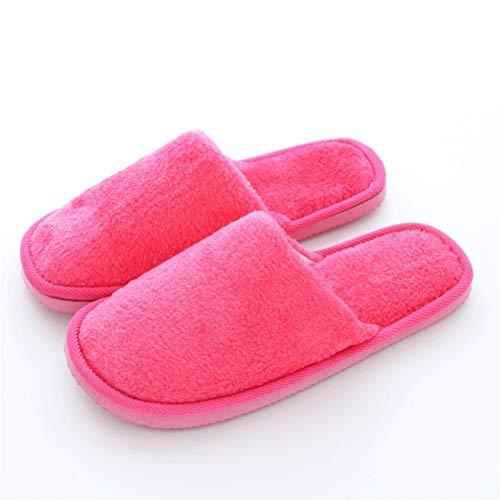 DHDHWL Pantuflas Peluche interior de interior Muebles para el hogar de invierno piso de madera antideslizante cálido otoño invierno confinamiento caliente algodón zapatillas zapatos de algodón Confort