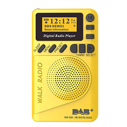 Docooler P9 Mini Pocket Dab/FM Radio Digital FM Demodulador Digital con Pantalla LCD Reproductor de MP3 portátil Ranura para Tarjeta TF