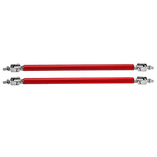 EBTOOLS Barra de labio del parachoques del coche, 1 par Barra de soporte del parachoques delantero de 20 cm Barra de soporte de modificación del coche del puntal(rojo)