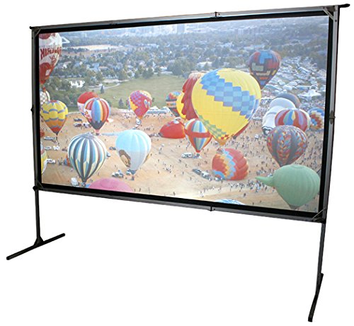 Elite Screens OMS120H2 de Dual Mobile Jardín Lienzo Yard Master 2 Dual 266 Outdoor Projection Screen Negro