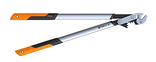 Fiskars Podadera con yunque para madera seca, Ø de corte: 5,5 cm, Longitud: 80 cm, 1020189