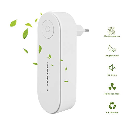 Furado Purificatore D'aria Plug-in, Purificatore D'aria per La Casa, Mini Purificatore D'aria con Generatore Di Ioni per Camera da Letto, Ufficio, Cucina, WC, Odore Di Animali Domestici