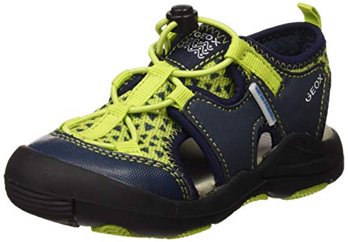 Geox JR Sandal Kyle B, Sandalias Punta Cerrada Hombre, Verde (Lime/Blue C2302), 38 EU