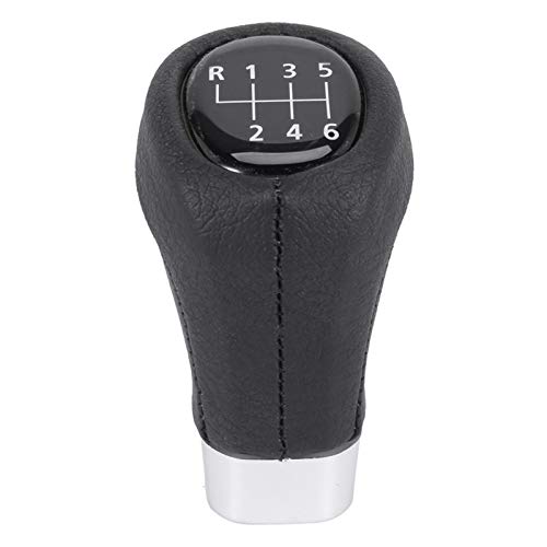 Goblin ZSQ 6 Speed ​​Gear Shift KNOB FIT FOR-BMW E81 E82 E87 E87 LCI E90 E91 E92 E92 1 Serie 3 Serie Black Gearknob GearShifter (Color Name : Black)