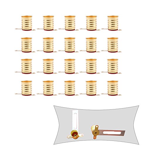 GOODCHANCEUK - Enchufe de bombillas E10, 20 unidades, base de tornillo de cobre para proyectos electrónicos