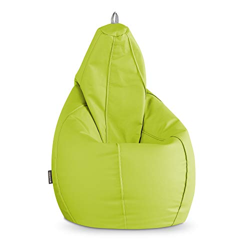 HAPPERS Puff Pera Polipiel Interior Verde XL