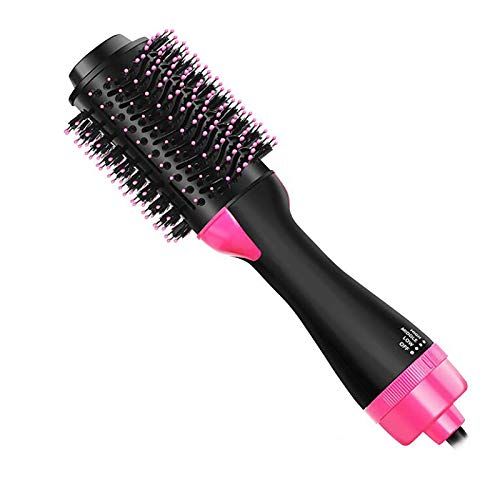 HNKK Secador de pelo Cepillo 3 en 1 Soplador de aire caliente Cepillo secador y voluminizador Cabello enredado Plancha automática para rizar Nuevas herramientas para el cabello Profesional   1142