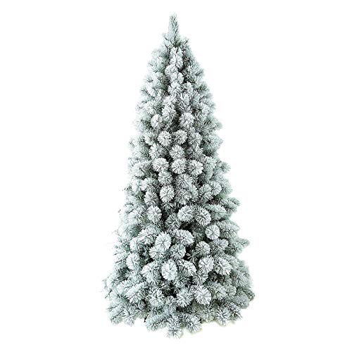 Holyart ?rbol de Navidad 300 cm Flocado PVC Nordend Winter Woodland