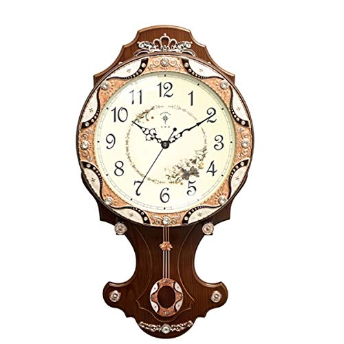 HUIJUNWENTI Polaris (Polaris) Reloj De Pared De La Manera Reloj De Madera Creativa Hogar Sala De Estar Dormitorio Reloj Reloj Búho del Dibujo Animado De Pared De Cuarzo Reloj De 54cm * 30cm