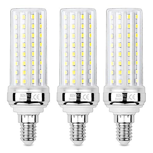 HZSANUE LED Maíz Bombilla 20W, 150W Incandescente Bombilla Equivalentes, 6000K Blanco Frío, E14 Tornillo Edison, 2000lm, 3 Pack