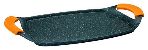 Ibili 409523 - Grill Plancha Basic Stone, negro, 36 x 22 x 3 cm