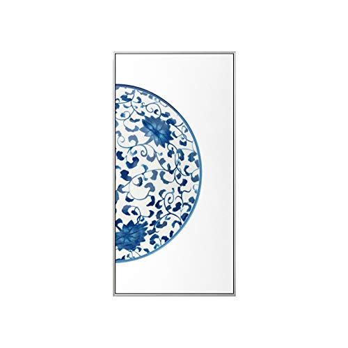 Jarrón de porcelana azul y blanco lona Pinturas pósters y estampados for estar Sala de Estudio Sala de la pared del arte Pintura creativa ( Color : B , Size (Inch) : 30x60cm(No frame) )