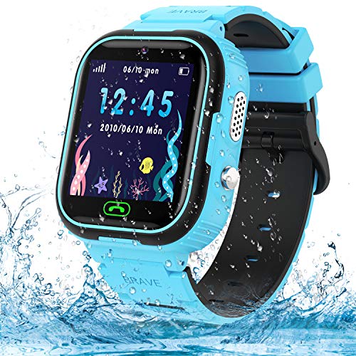 Jaybest Smartwatch para Niños, Reloj Inteligente Niños Teléfono SOS, Cámara, Juegos, Regalo para Niño Niña de 3-12 años (Blue)