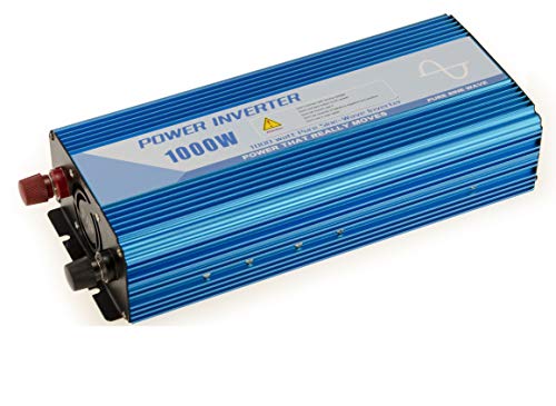 KALEA-INFORMATIQUE © - 1000W Pure Sine Wave Power Inverter 12V DC Input 220-240V AC Output 50Hz,Car Converter Transformer