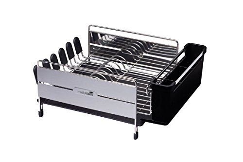 Kitchen Craft Master Class - Escurreplatos Horizontal Grande de Acero Inoxidable, 44,5 x 32 x 19,5 cm