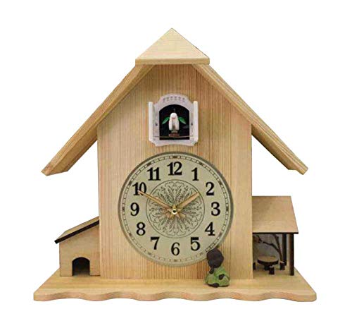 KUANDARMX Reloj De Cuco del Bosque, Reloj De Cuco De Pared Estilo Chalet, Reloj De Cuco De Cuarzo, Campana De Cuco De Péndulo De Movimiento Silencioso