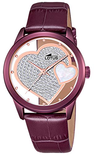 Lotus Reloj Mujer de Cuarzo analógico con Correa en Cuero Genuino 18305/E