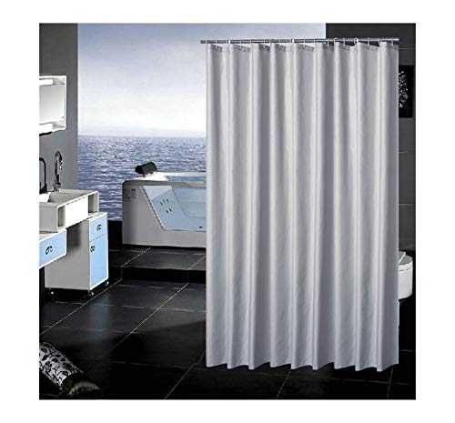 MaxAst Cortinas Baño Impermeables Cortinas Ducha Simple Cortinas Ducha Poliester Plata Gris Cortinas de Baño 220x180