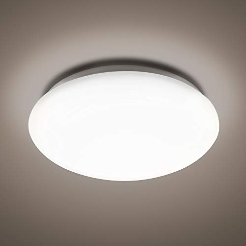 McLED 32W Lámpara de techo LED 4000K | Lámpara cenital color blanco neutro para sala de estar dormitorio baño pasillo Clase protección IP44 resistente al agua moderna 30.000h de vida útil Ø41cm