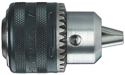 Metabo 635304000 635304000-Portabrocas de Cierre a Llave tamaño 2 Capacidad 1,5-13 mm Rosca 1/2"-20 UNF, Negro, 13mm