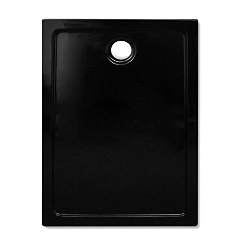 mewmewcat Plato de Ducha Rectangular ABS Negro 70x100 cm