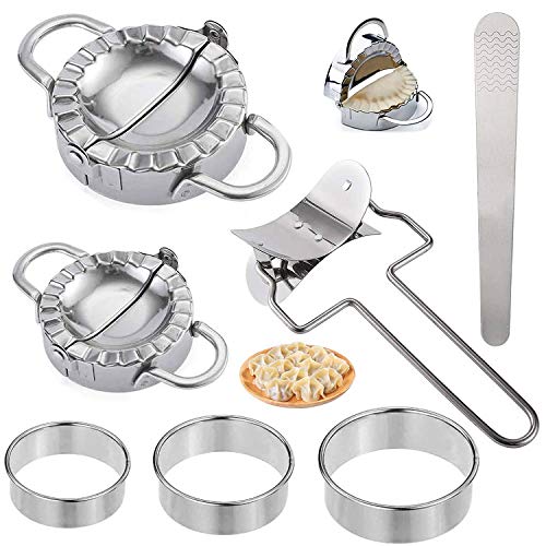 Molde de Bola de Masa, 7 Piezas Molde Empanadillas e Moldes para Ravioli, Dumpling Maker, Maquina Hacer Raviolis, Molde Ideales para Hacer Dumpling