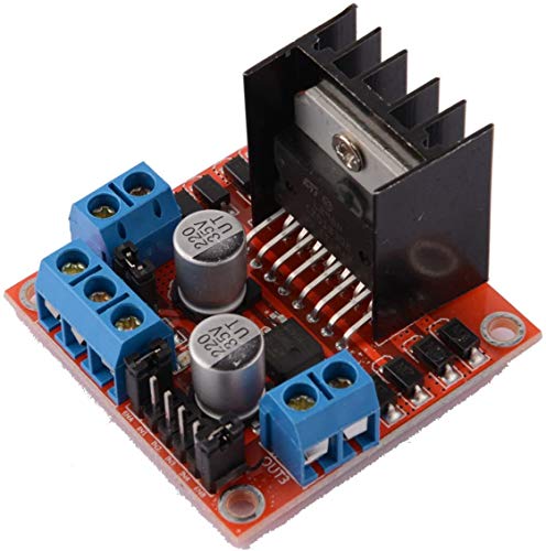 Movilideas - Doble Puente H Dual H Bridge DC Stepper Motor Drive Controlador Módulo de Placa L298N (1)