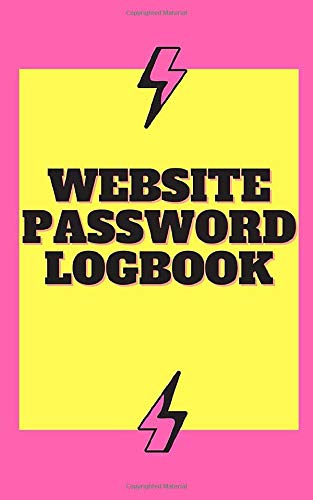 Neon Pink and Yellow eighties 80's Style Personal Internet Address & Password Logbook: 5" x 8" Design for small size with plenty of room for Website ... in a convenient place. internet password book