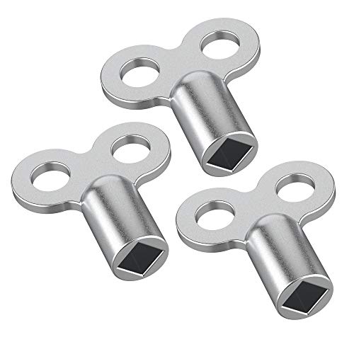 Nirox 5x Llave para purgar radiadores - robusta llave de purga de aluminio - llave para muchos radiadores/calefactores - práctica llave de radiador