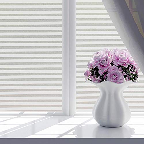 NO BAND 60 * 200 Cm Moda Autoadhesivo Lámina For Ventanas Esmerilado De La Raya Blanca Puerta Corredera De Cristal Baño Postigos De La Ventana Pegatinas